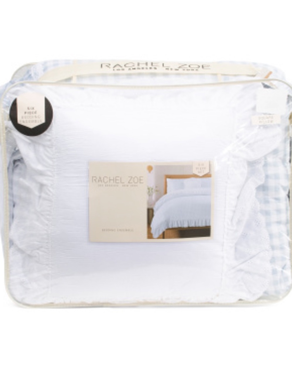 Rachel Zoe White Ruffle Comforter Set With Sheet